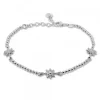 Pulsera de Plata con 3 y Eslabones Grafilada*Eguzkilore Hot