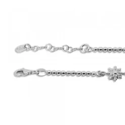 Pulsera de Plata con 3 y Eslabones Grafilada*Eguzkilore Hot