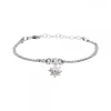 Pulsera Doble Cadena Mini Rolo Plata*Eguzkilore Outlet