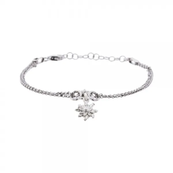 Pulsera Doble Cadena Mini Rolo Plata*Eguzkilore Outlet