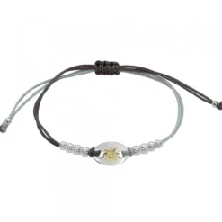 Pulsera Donna Macramé de Plata Bicolor*Eguzkilore Discount