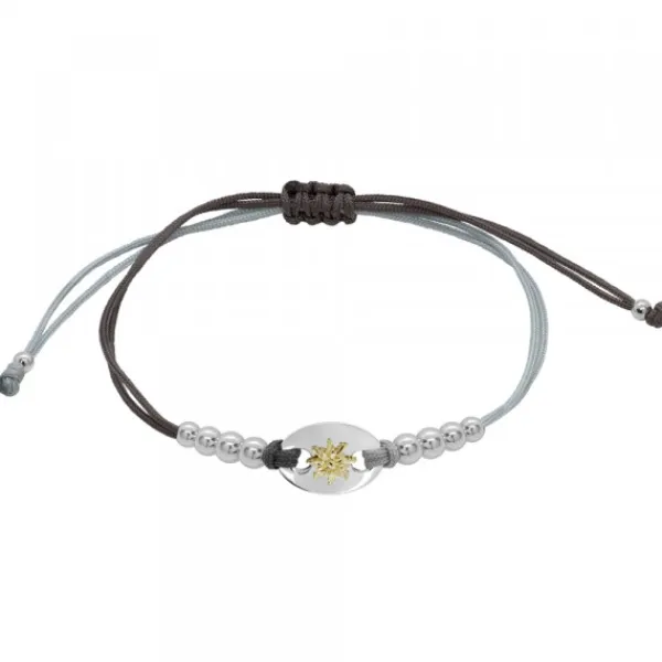 Pulsera Donna Macramé de Plata Bicolor*Eguzkilore Discount