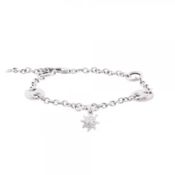 Pulsera Cadena Rolo y Calabrote de Plata*Eguzkilore Sale