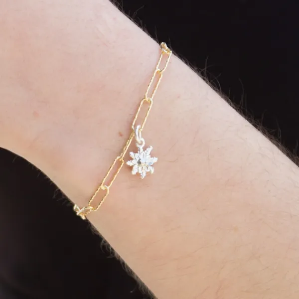 Pulsera Eslabones Martelé Plata Dorada*Eguzkilore Best