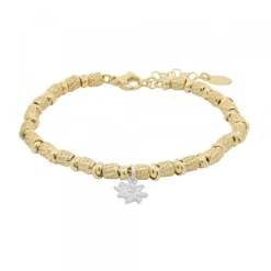 Pulsera Troquelada Plata Dorada*Eguzkilore New