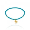 Pulsera Elástica Turquesa con*Eguzkilore Discount