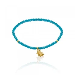 Pulsera Elástica Turquesa con*Eguzkilore Discount