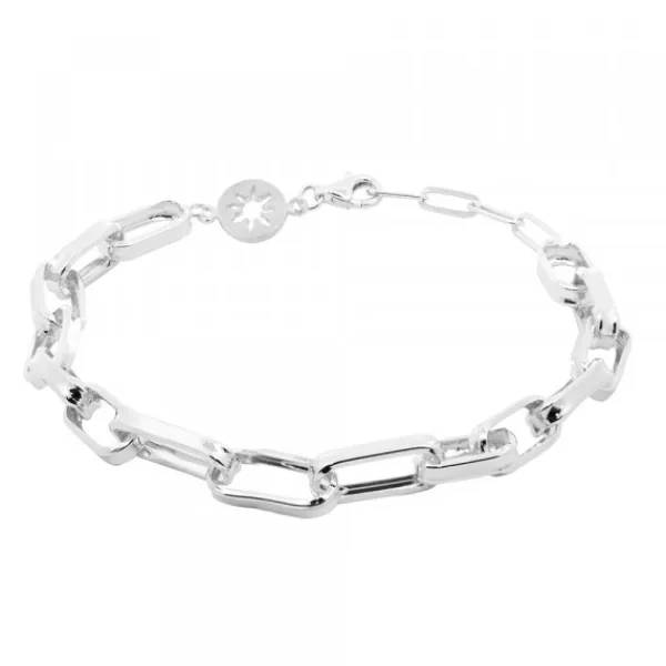 Pulsera Eslabones Alargados de Plata*Eguzkilore