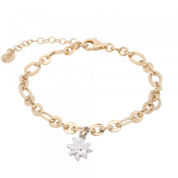 Pulsera Eslabones Plata Dorada*Eguzkilore Sale