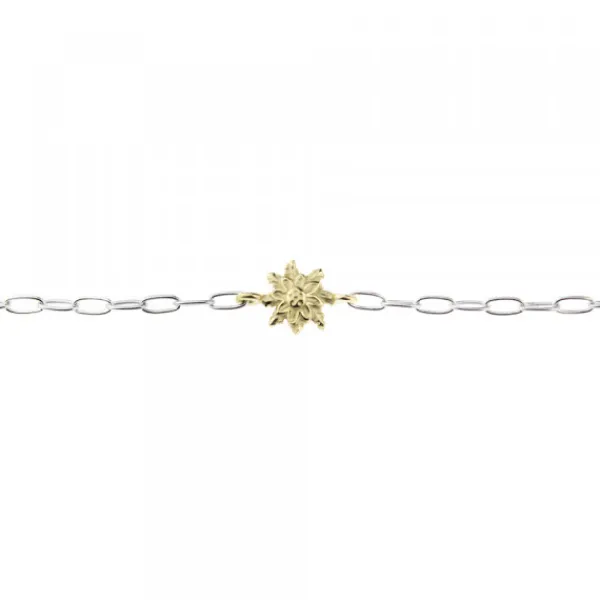 Pulsera Eslabones Plata y Dorado*Eguzkilore Sale