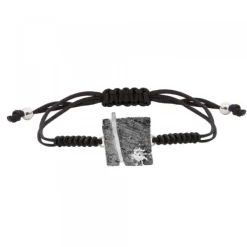 Pulsera Flysch Plata con Macramé*Eguzkilore Clearance