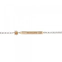 Pulsera Identidad Infantil Plata Rosa Personalizable*Eguzkilore Online