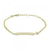 Pulsera Identidad Plata Dorada Personalizable*Eguzkilore Discount