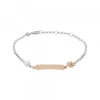 Pulsera Identidad Plata Rosa y Perla Personalizable*Eguzkilore Hot