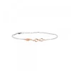 Pulsera Infinito con de Plata Rosa*Eguzkilore