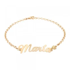 Pulsera Izena María de Oro 18kt.*Eguzkilore Best