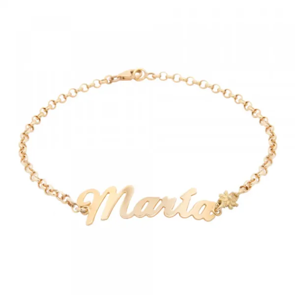 Pulsera Izena María de Oro 18kt.*Eguzkilore Best