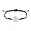 Pulsera Lauburu Redondo Plata Negra*Eguzkilore Sale