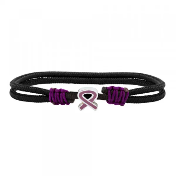 Pulsera Lazo Morado Concienciación Violencia de Género*Eguzkilore Outlet