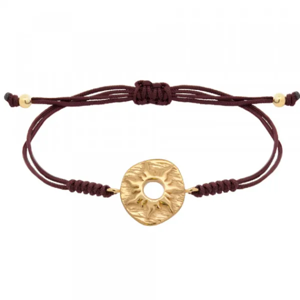 Pulsera Macramé Etrusca Mountain Plata dorada*Eguzkilore Online