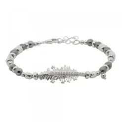 Pulsera Mari Bolitas Plata y Circonitas Blancas*Eguzkilore Online