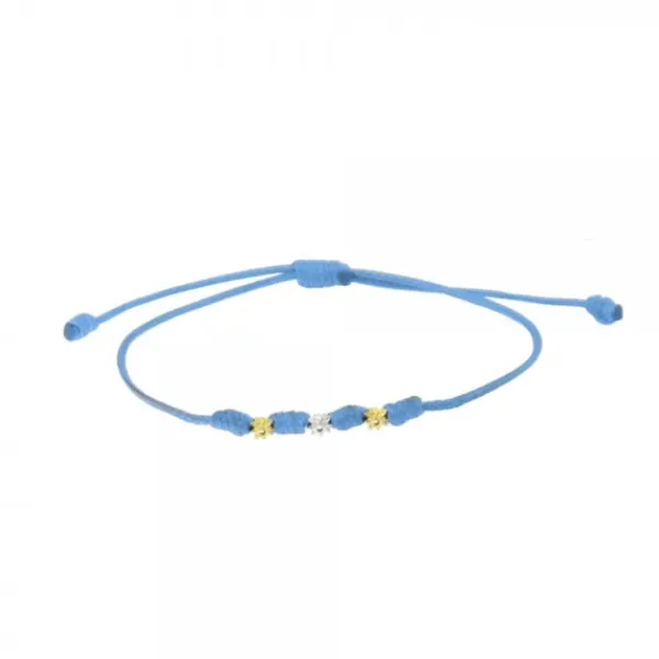 Pulsera Mik Azul Oro Bicolor*Eguzkilore Sale
