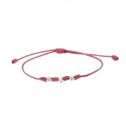 Pulsera Mik Granate Oro Blanco y Diamante*Eguzkilore Clearance
