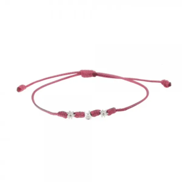 Pulsera Mik Granate Oro Blanco y Diamante*Eguzkilore Clearance