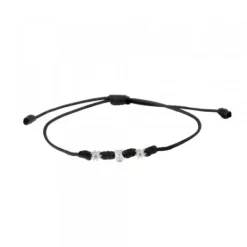 Pulsera Mik Negra Oro Blanco*Eguzkilore Sale