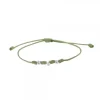 Pulsera Mik Verde Oro y Diamante*Eguzkilore Best