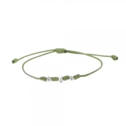 Pulsera Mik Verde Oro y Diamante*Eguzkilore Best