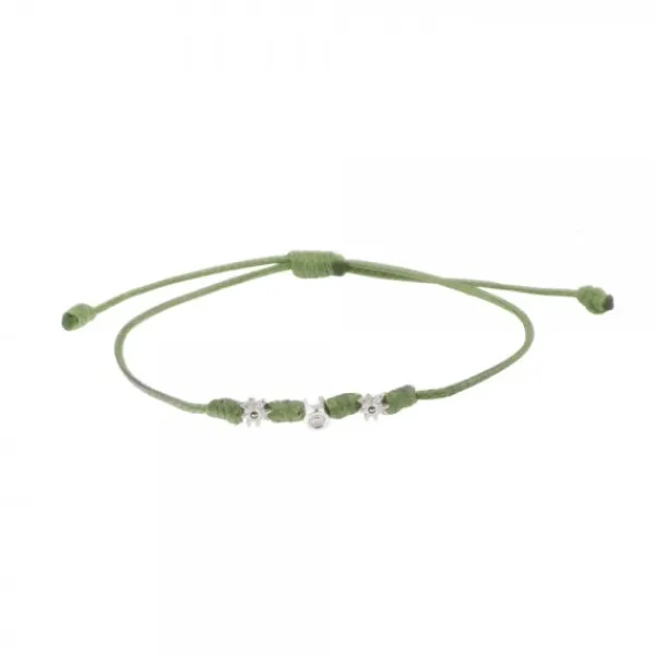 Pulsera Mik Verde Oro y Diamante*Eguzkilore Best
