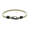 Pulsera Mosquetón y Nylon Beige*Eguzkilore New