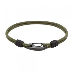 Pulsera Mosquetón y Nylon Verde*Eguzkilore Hot