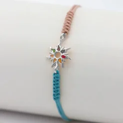 Pulsera Mountain Azul y Topo Plata*Eguzkilore Outlet