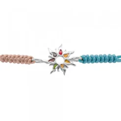 Pulsera Mountain Azul y Topo Plata*Eguzkilore Outlet