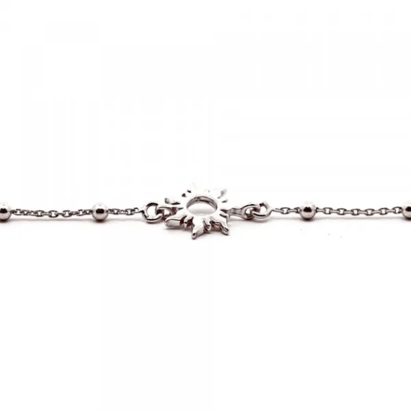 Pulsera Mountain de Plata con Cadena de Bolitas*Eguzkilore Online