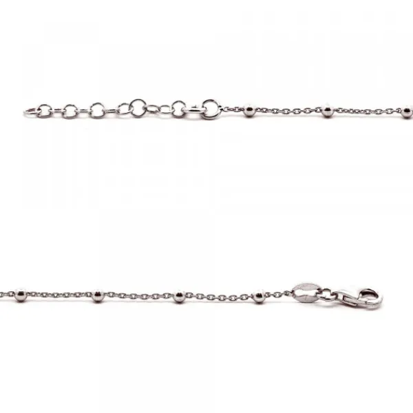 Pulsera Mountain de Plata con Cadena de Bolitas*Eguzkilore Online