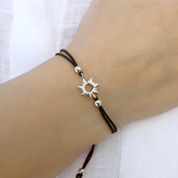 Pulsera Mountain Plata de Macramé*Eguzkilore New