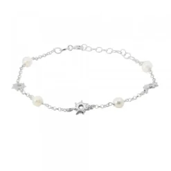 Pulsera Mountain Plata y Perlas*Eguzkilore Clearance
