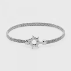 Pulsera Mountain Rígida Acero Plata*Eguzkilore Clearance