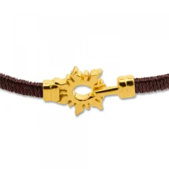 Pulsera Mountain Rígida Acero Cobre y Plata Dorada*Eguzkilore Discount
