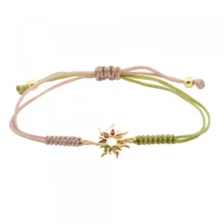 Pulsera Mountain Verde y Topo Dorada*Eguzkilore Clearance