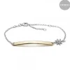 Pulsera PAULA de plata bicolor*Eguzkilore Sale