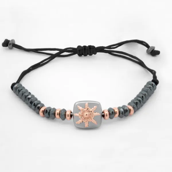 Pulsera Q2 Hematites y Rosa*Eguzkilore Sale
