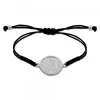 Pulsera Redonda San Fermín de Plata con Hilo Negro Personalizable*Eguzkilore Clearance