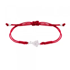 Pulsera San Fermín Plata con Hilo Rojo Nudos*Eguzkilore Discount