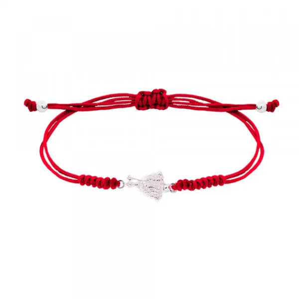 Pulsera San Fermín Plata con Hilo Rojo Nudos*Eguzkilore Discount