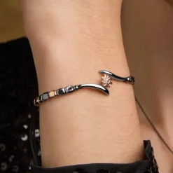 Pulsera Tximist de Plata Bicolor*Eguzkilore Online