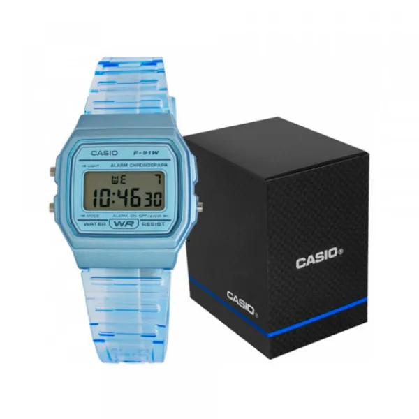 Reloj Casio F-91WS-2EF Azul*Eguzkilore Discount